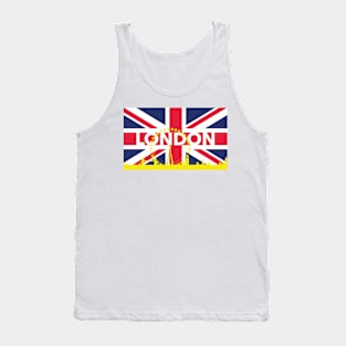 London England British Flag Tank Top